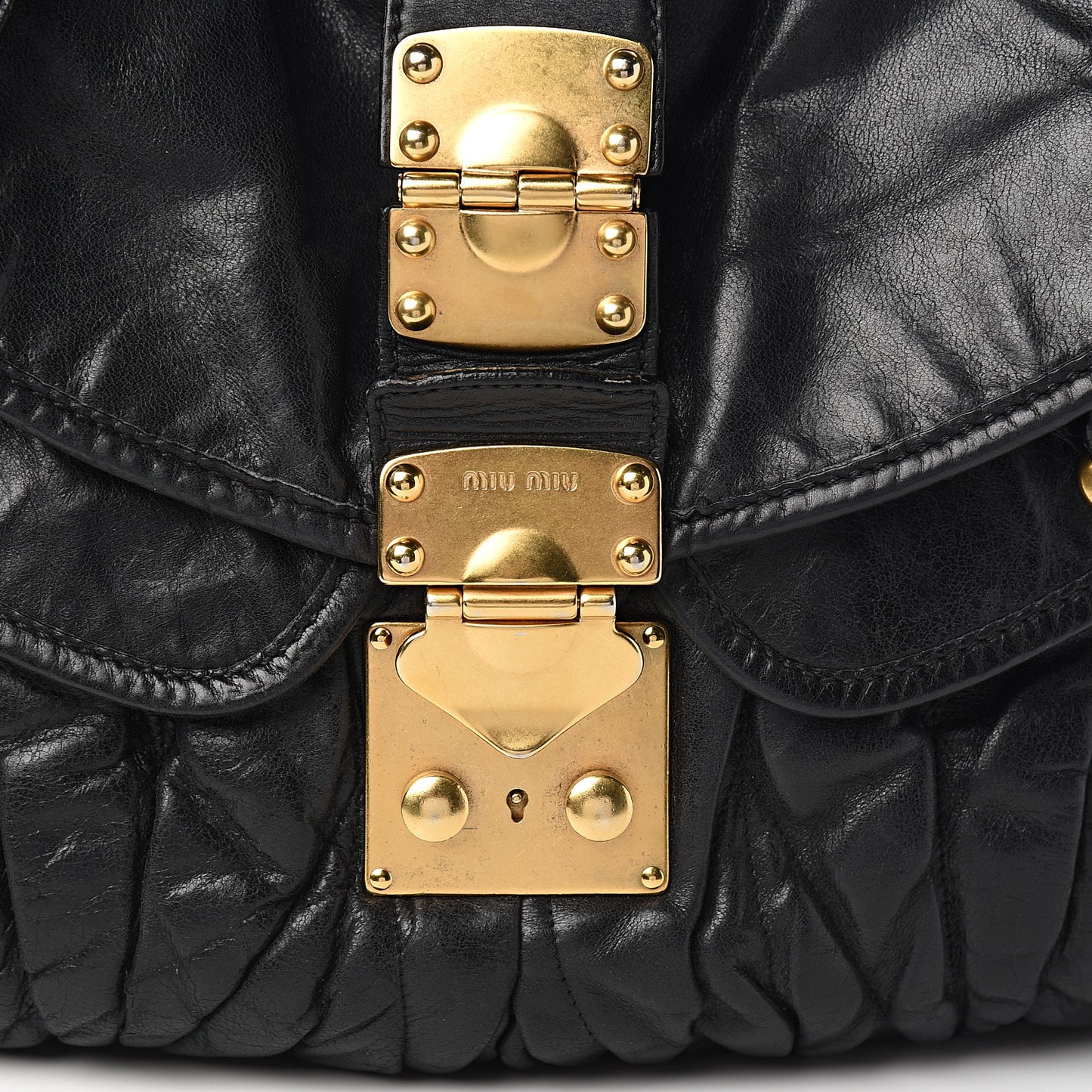 Nappa Matelasse Coffer Hobo Black