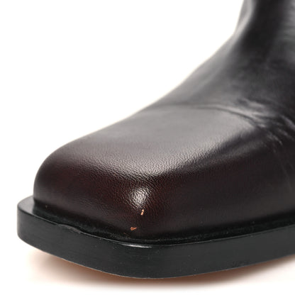 Chanel Calfskin CC Wyoming Knee High Boots 40 Dark Brown 11 of 12