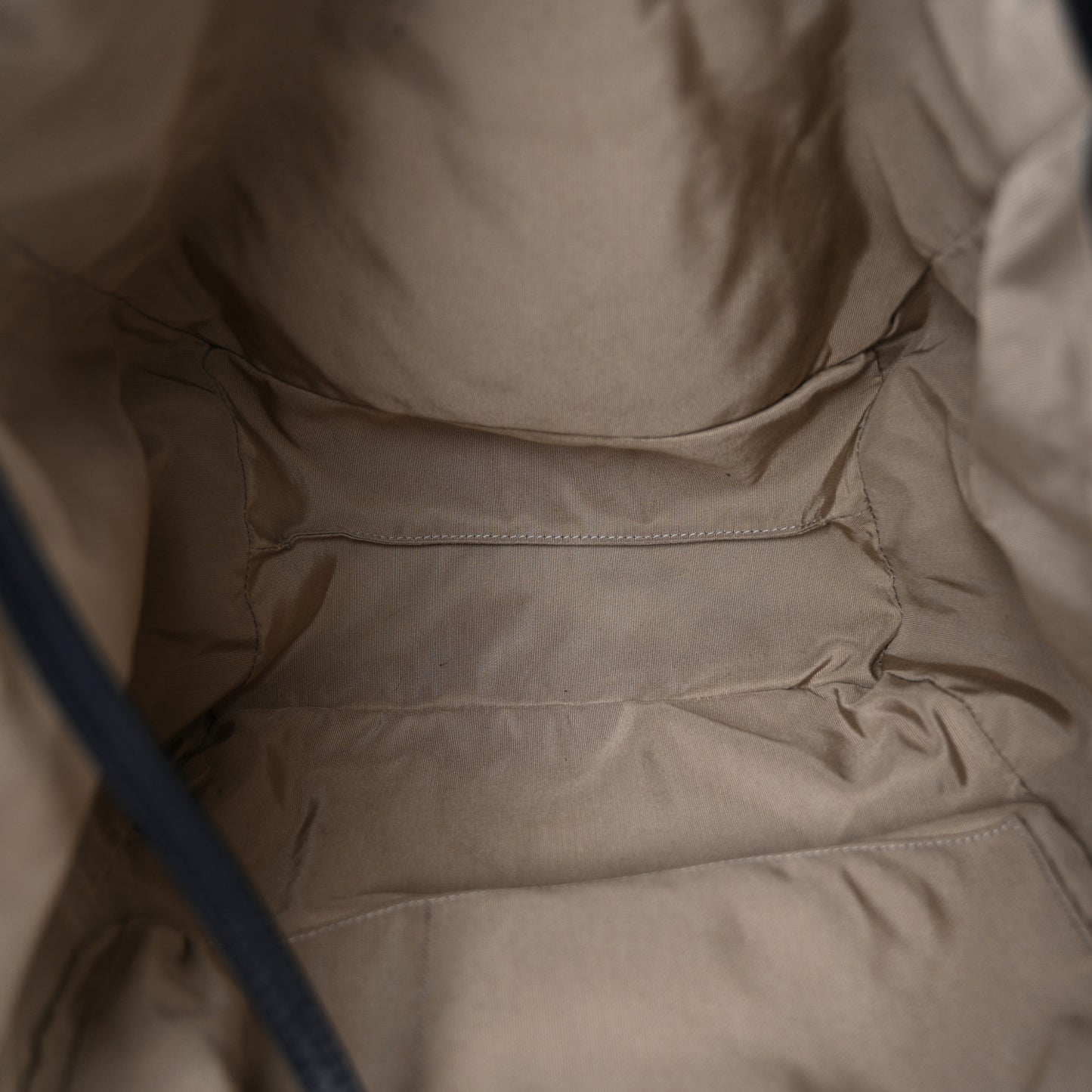 Goatskin Suede Calfskin Quilted Patchwork Drawstring Bag Blue