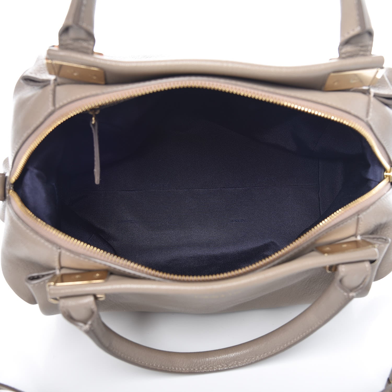 Lanvin Goatskin Trilogy Bowling Bag Mastic 5 of 10