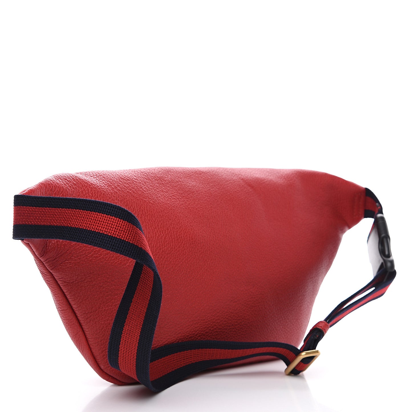 Grained Calfskin Logo Belt Bag Hibiscus Red