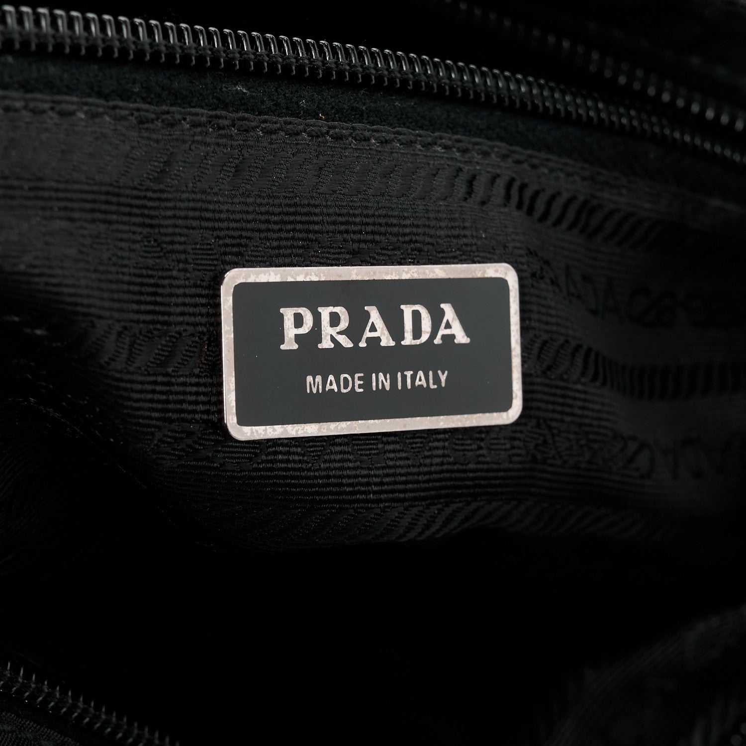 Prada Tessuto Nylon Saffiano Flat Messenger Bag Black 7 of 12