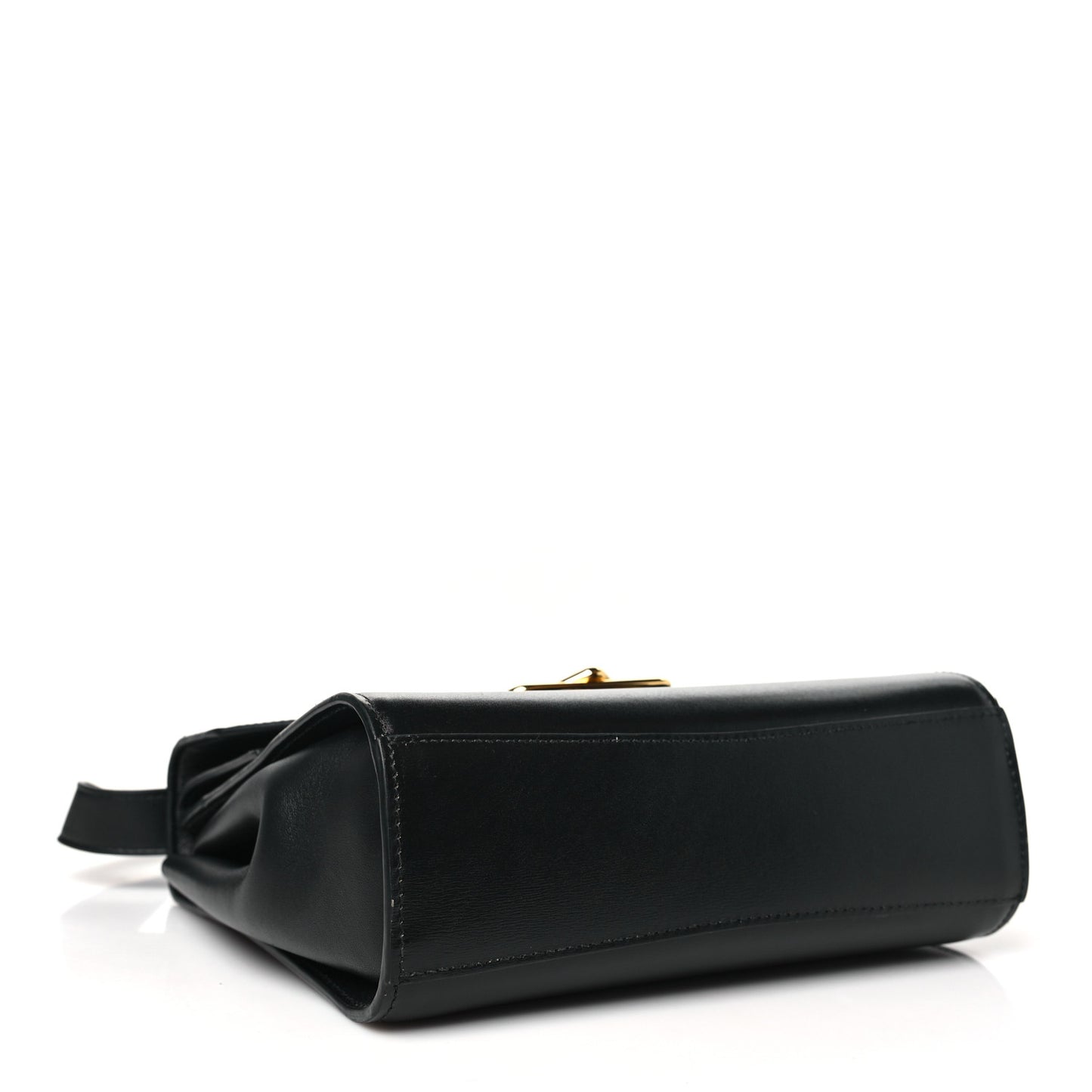 Box Calfskin Nappa Clip Bag Black