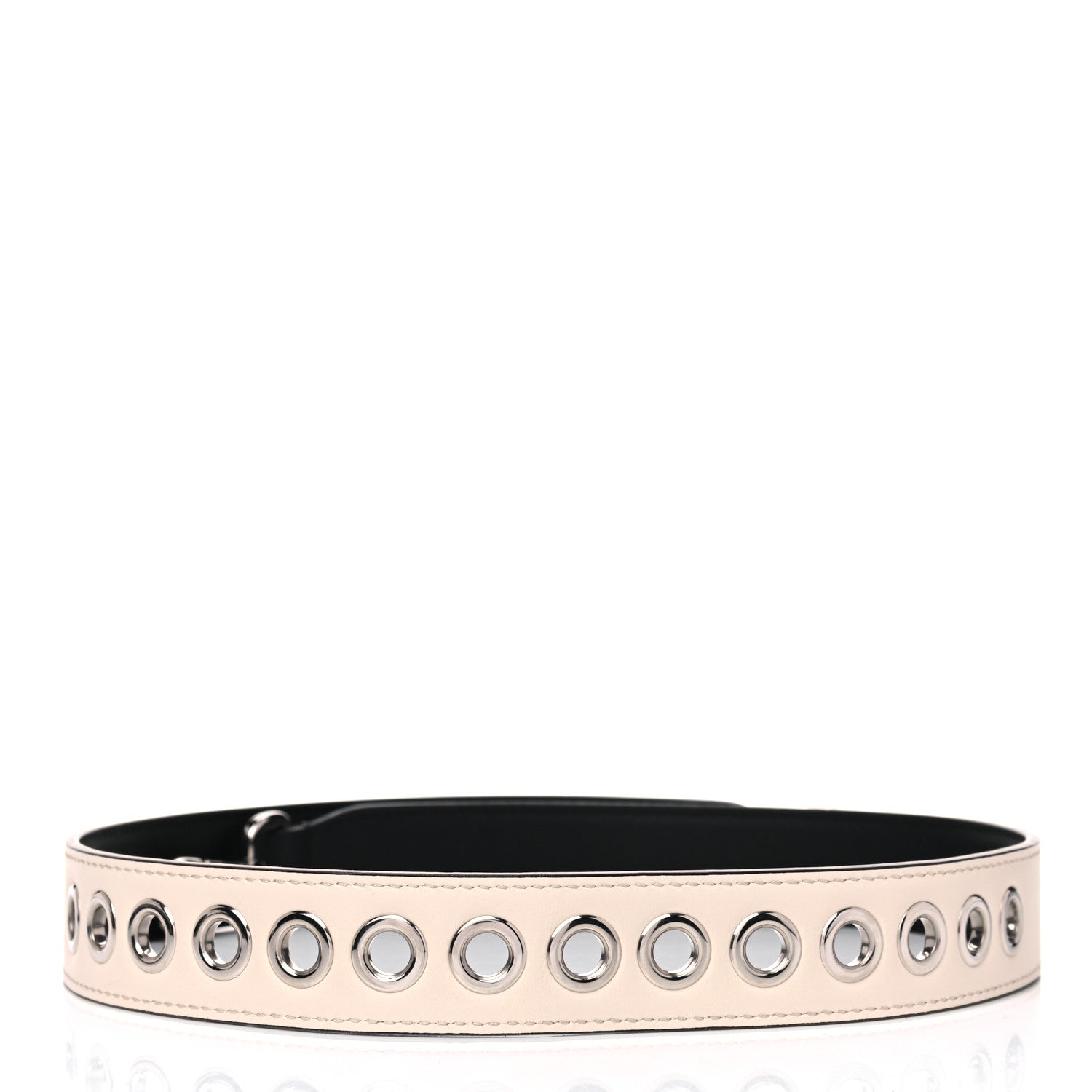 Fendi Vitello Century Grommet Strap You Black Camelia 2 of 5