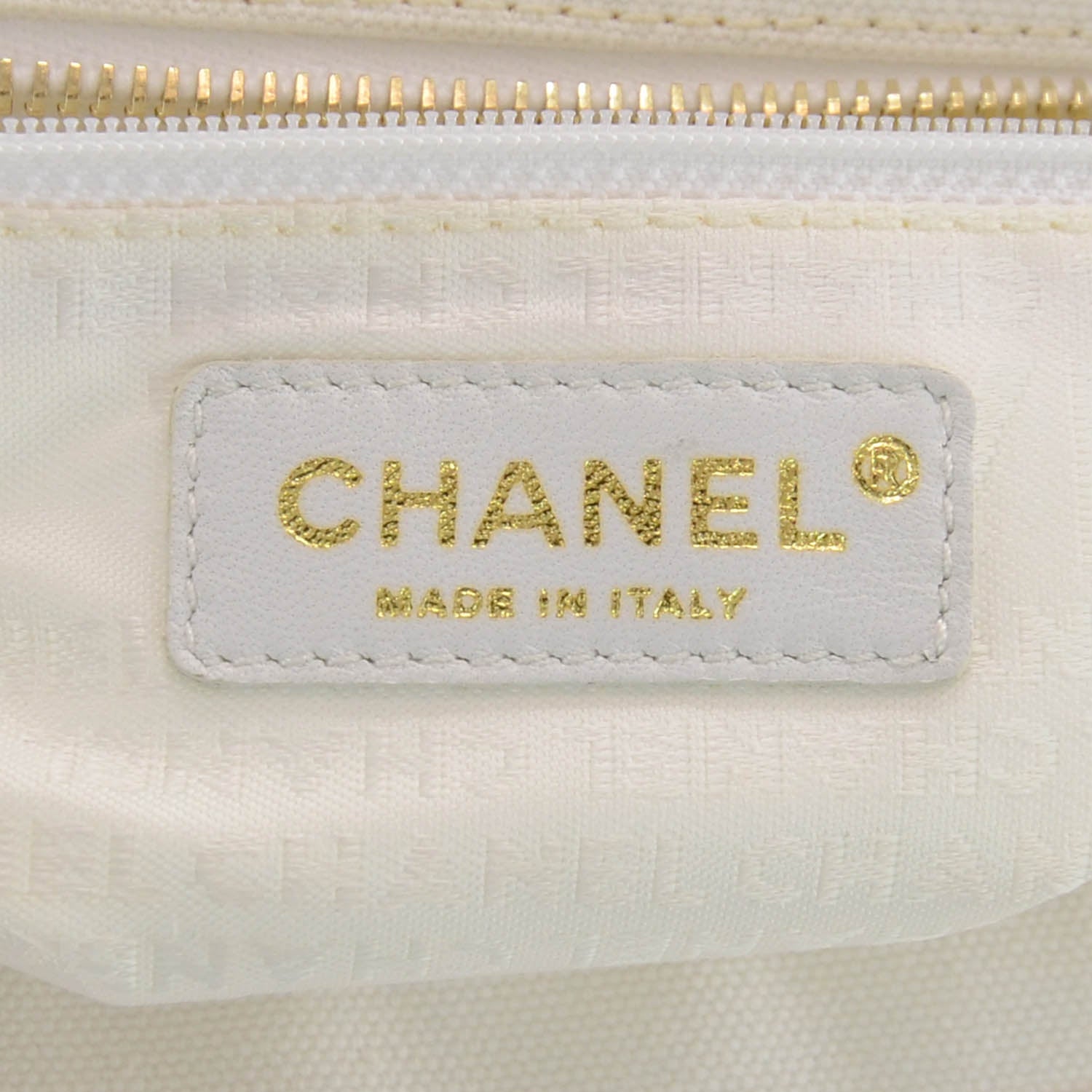 Chanel Canvas CC Handbag Black White 6 of 8
