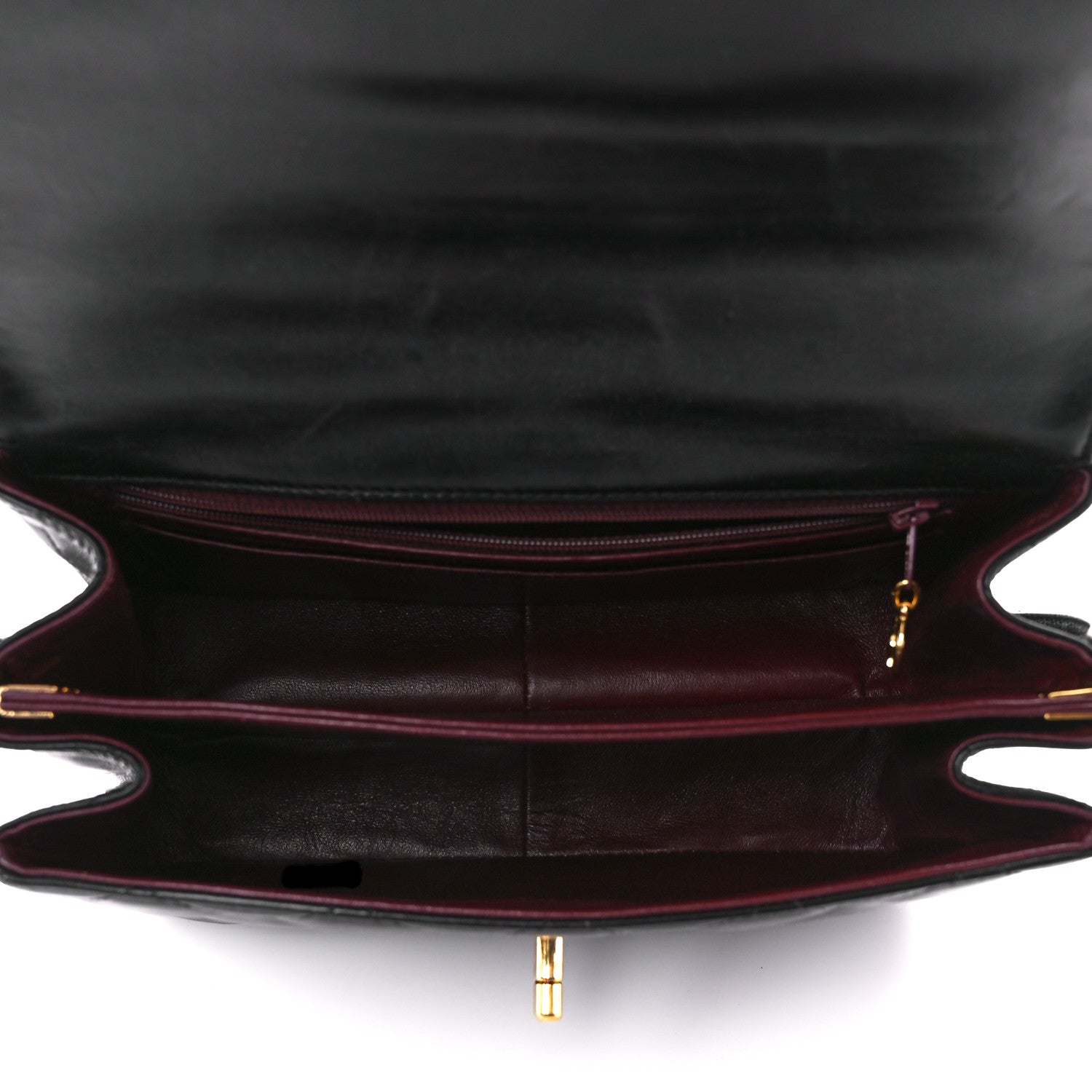 Chanel Lambskin Quilted CC Flap Shoulder Bag Black 5 of 11