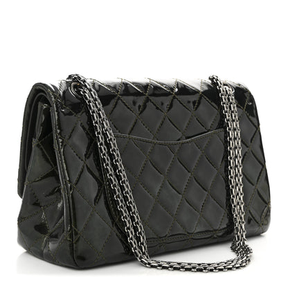Chanel Patent Quilted 2.55 Reissue 226 Flap Green 3 of 10