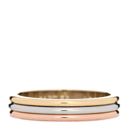 Cartier 18K Pink White Yellow Gold 4mm Trinity Wedding Band Ring 52 6 3 of 7