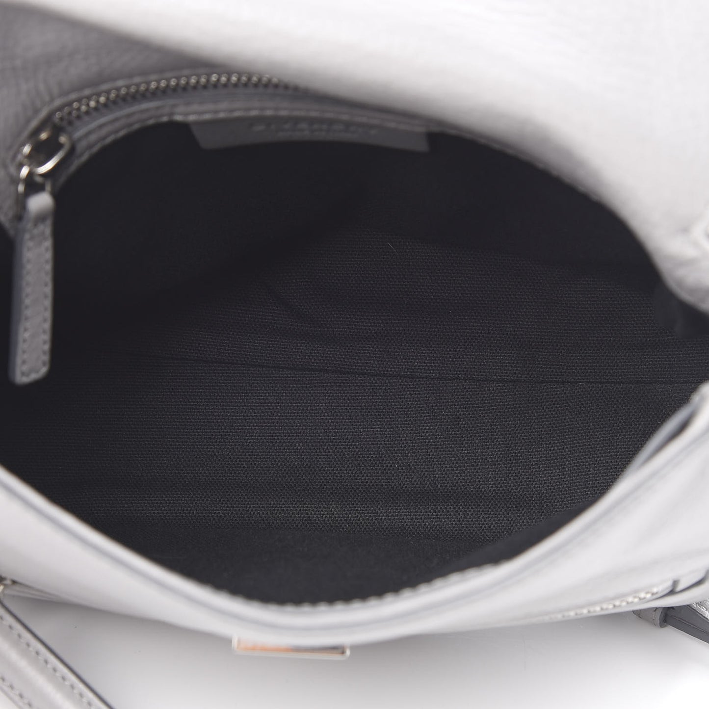 Calfskin Mini Pandora Pure Flap Bag Pearl Grey