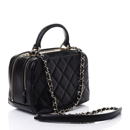 Chanel Lambskin Quilted Small Trendy CC Bowling Bag Black 2 of 4