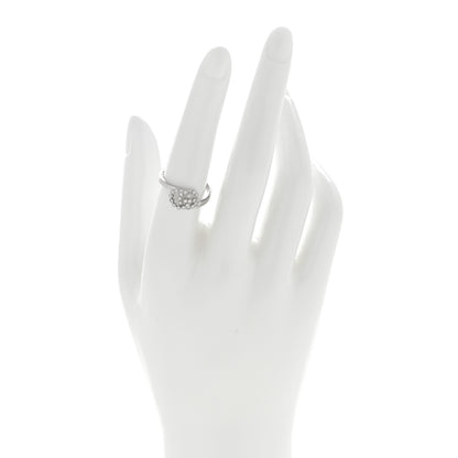 Gucci 18K White Gold Diamond Running Double G Ring 54 6.75 2 of 4