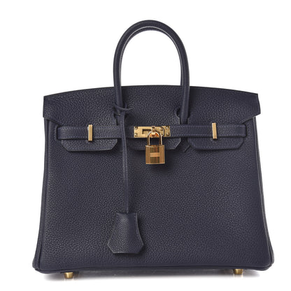 Hermes Togo Birkin 25 Bleu Nuit 1 of 38