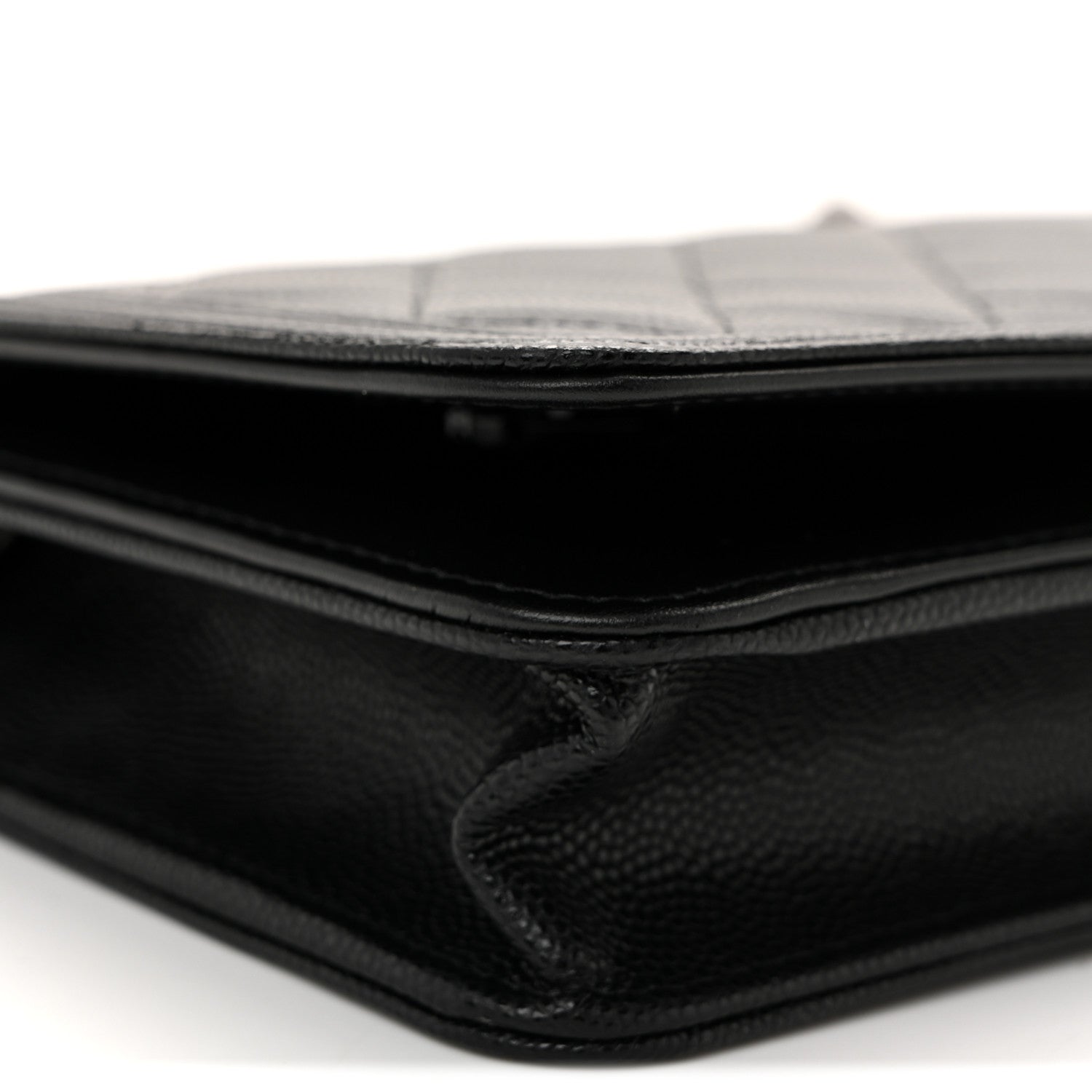 Chanel Caviar Quilted Boy Wallet On Chain WOC Black 10 of 12