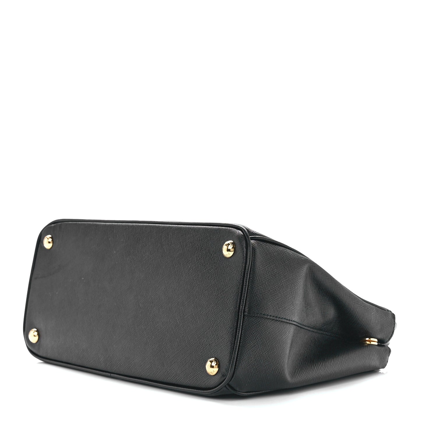 Saffiano Small Galleria Double Zip Tote Black