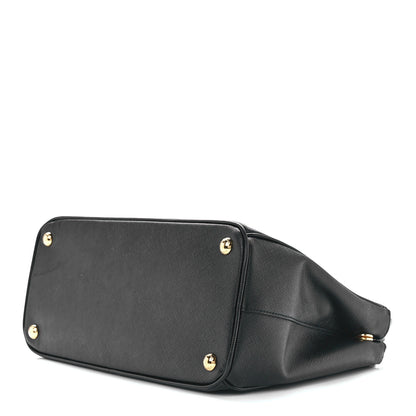 Prada Saffiano Small Galleria Double Zip Tote Black 9 of 12