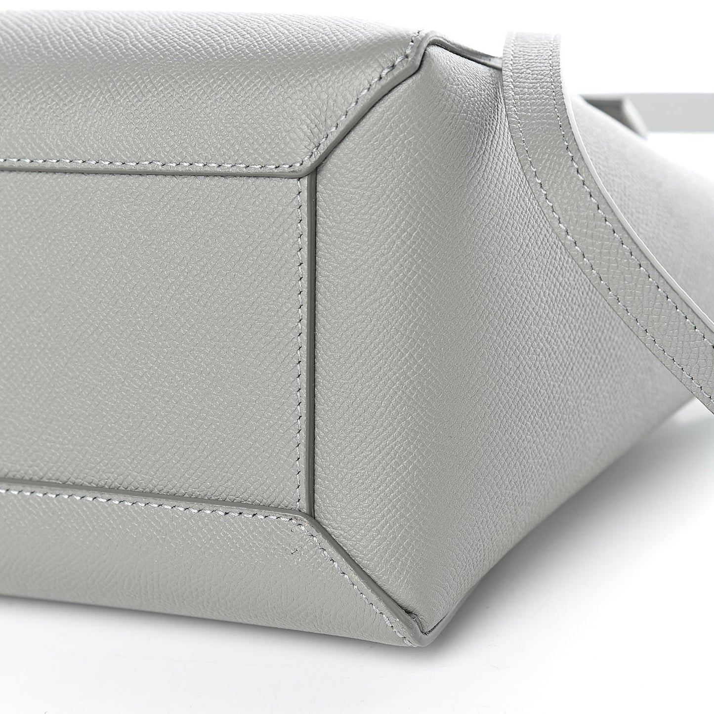 Grained Calfskin Micro Belt Bag Cloud