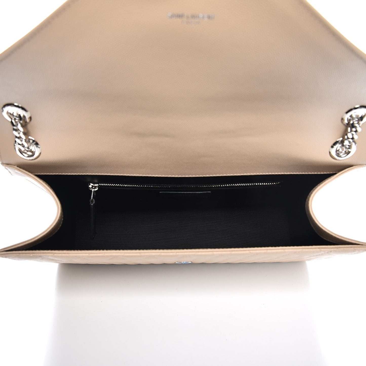 Grain De Poudre Large Triquilt Monogram Satchel Dark Beige