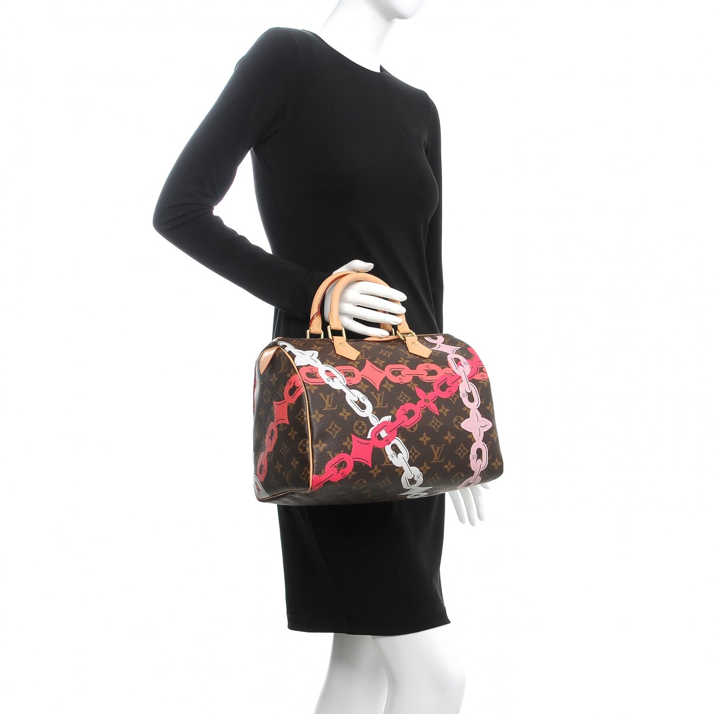 Monogram Bay Speedy 30 Rose Ballerine Poppy