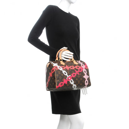 Louis Vuitton Monogram Bay Speedy 30 Rose Ballerine Poppy 2 of 7