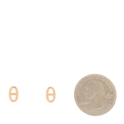 Hermes 18K Rose Gold TPM Farandole Stud Earrings 2 of 5