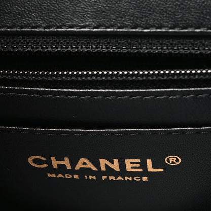 Chanel Lambskin Enamel Quilted Mini Flap Black 6 of 11