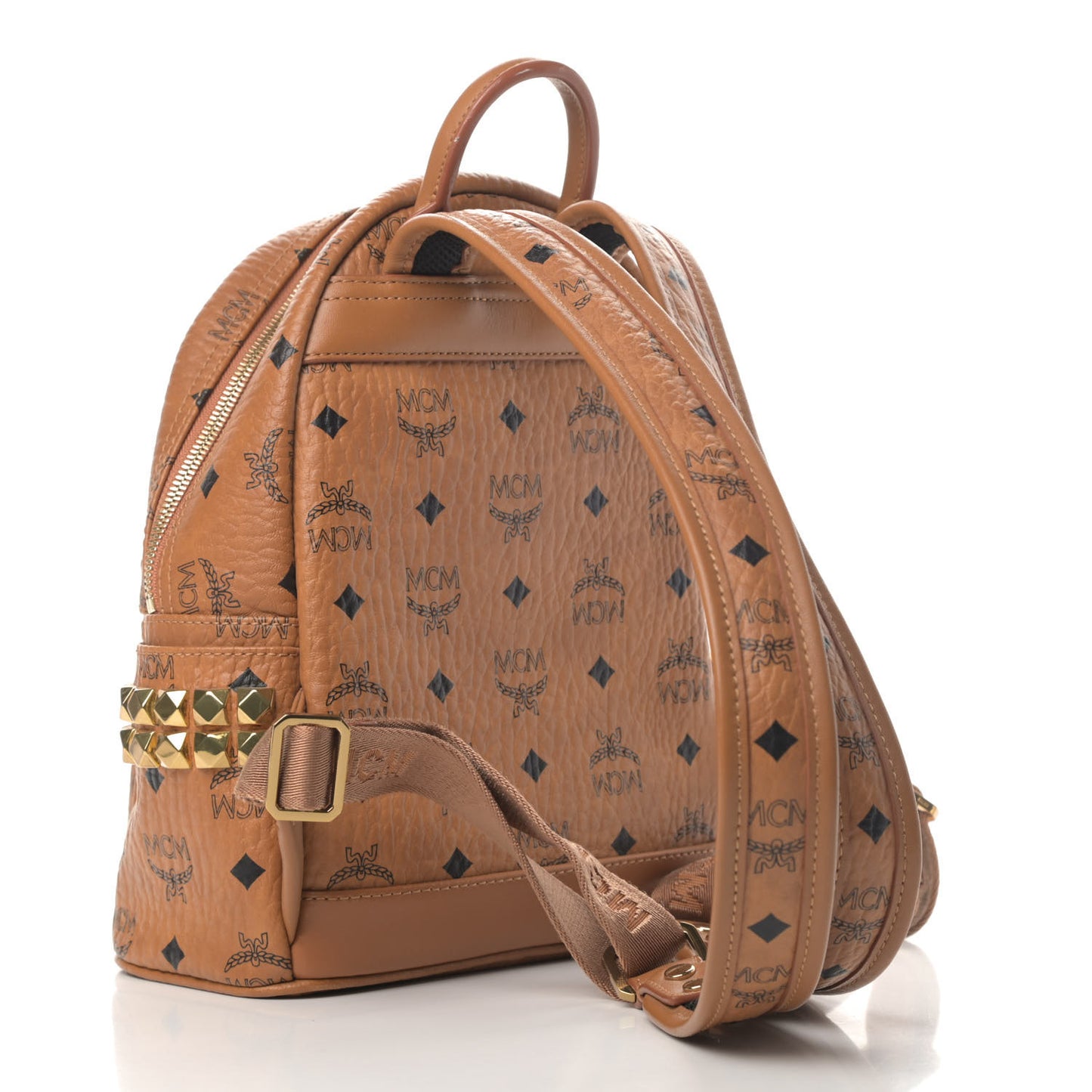 Visetos Side Stud Mini Stark Backpack Cognac
