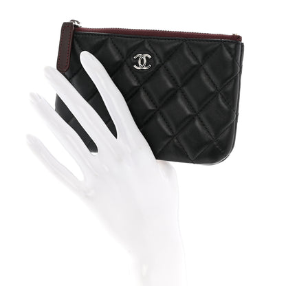Chanel Lambskin Quilted Small Cosmetic Case Black 2 of 11