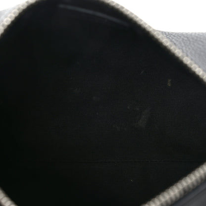 Christian Dior CHRISTIAN DIOR HOMME Grained Calfskin Mens Roller Pouch Black 11 of 12