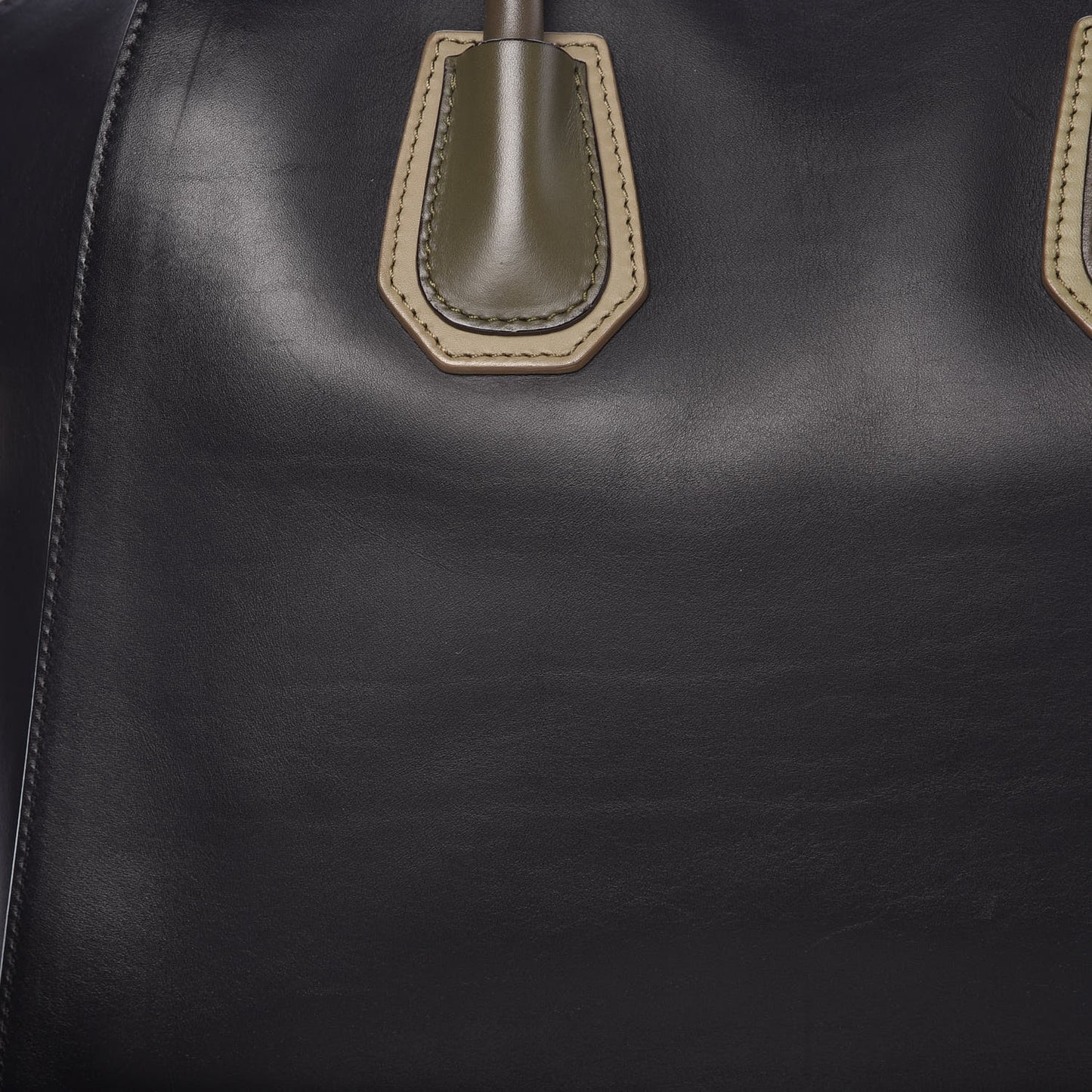 Smooth Calfskin Medium Tri-Color Antigona Black Green