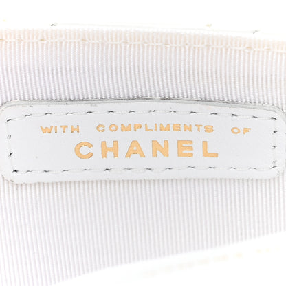 Chanel Patent Quilted Glasses Case With Chain White 8 of 11