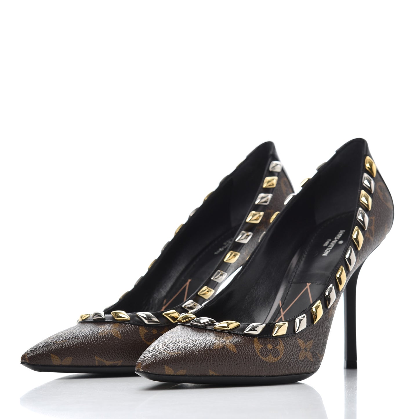 Calfskin Monogram Eldorado Pumps 38 Cacao
