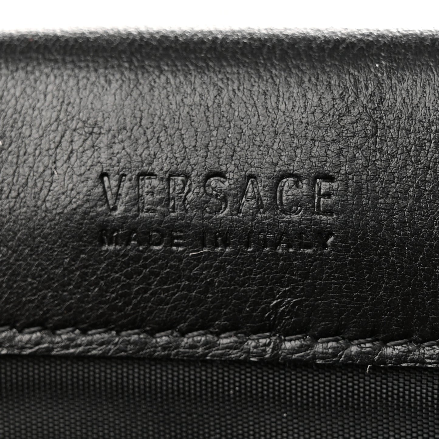 Calfskin Medusa Wallet Black