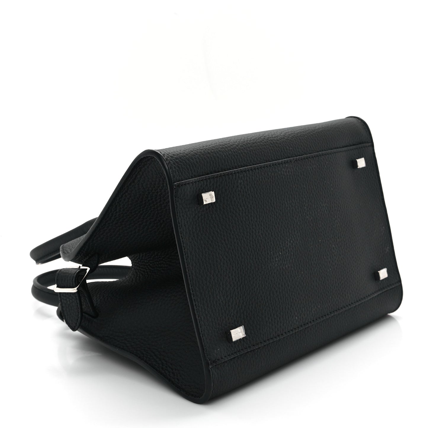 Grained Calfskin Soft Margaux 10 Bag Black