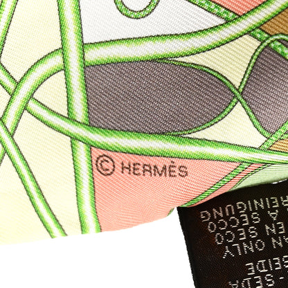 Hermes Silk Coup De Fouet Au Bloc Twilly Vert Peche Chartreuse 3 of 4