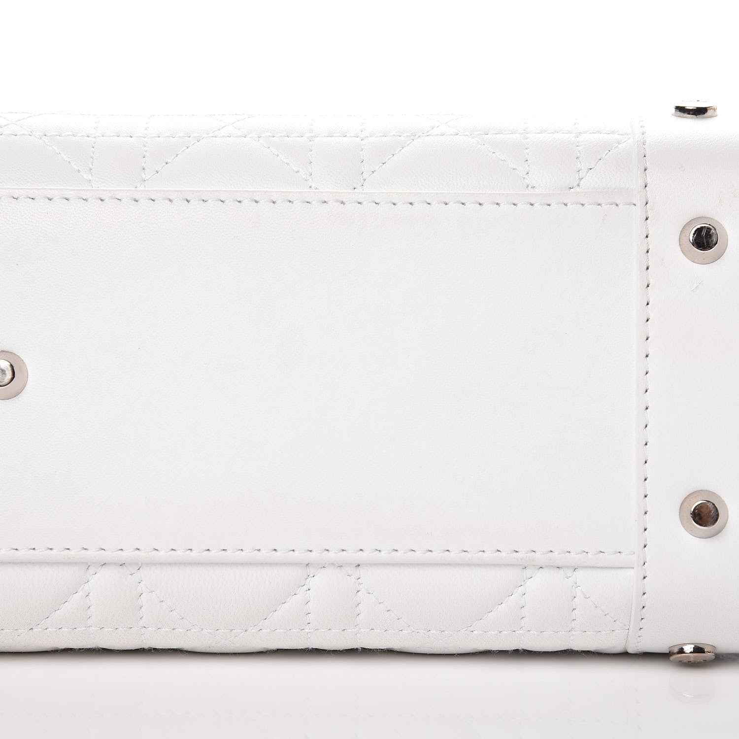 Christian Dior Lambskin Cannage Soft Lady Dior East West White 6 of 20