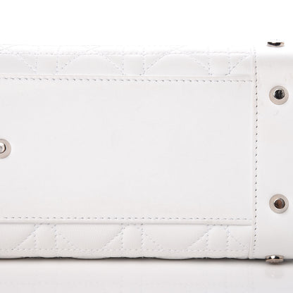 Christian Dior Lambskin Cannage Soft Lady Dior East West White 6 of 20