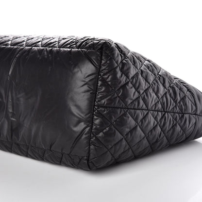 Chanel Nylon Quilted Large Coco Cocoon Tote Black 9 of 9