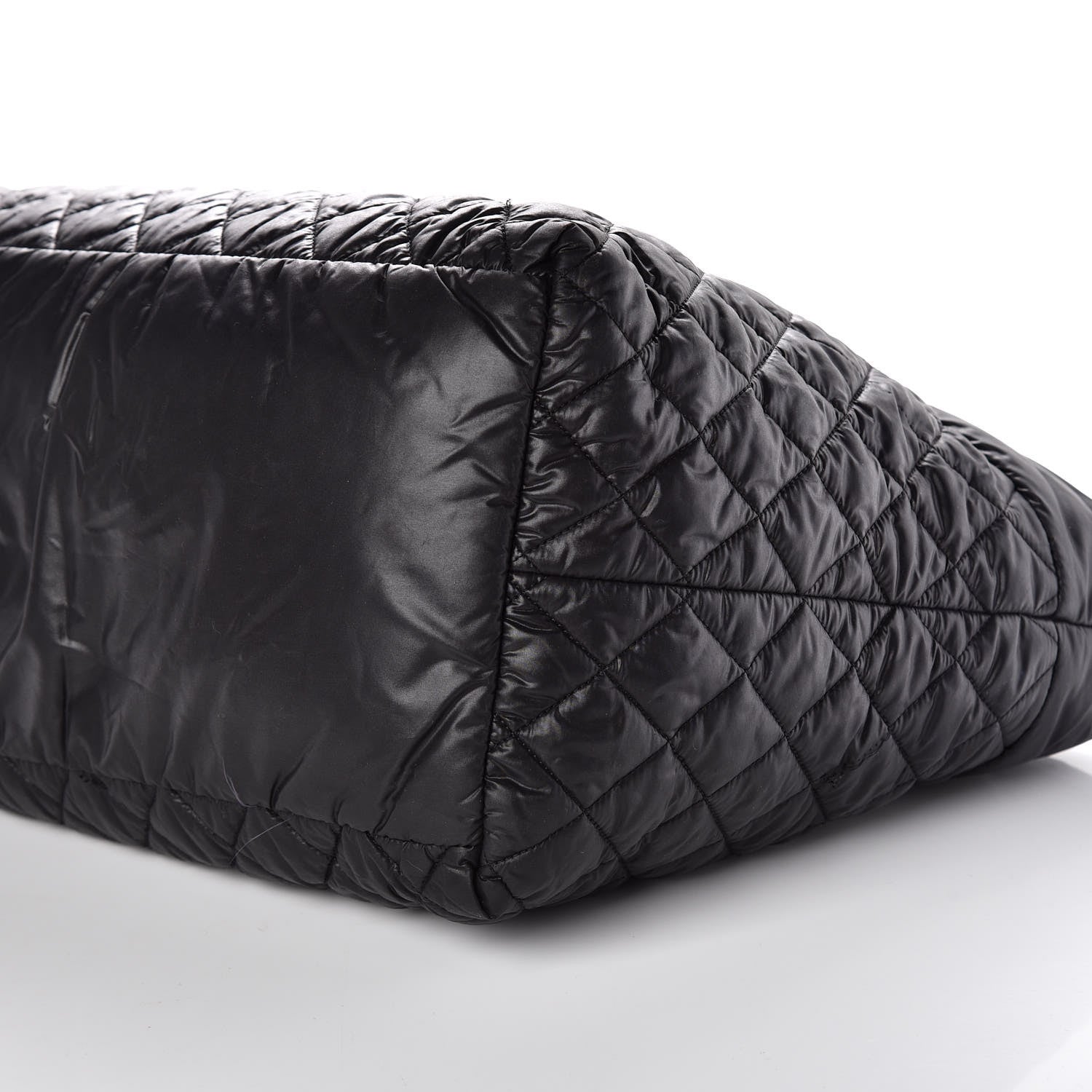 Chanel Nylon Quilted Large Coco Cocoon Tote Black 9 of 9