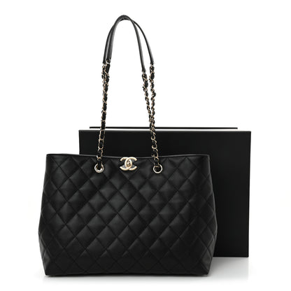 Chanel Caviar Quilted Small Shopping Tote Black 11 of 11