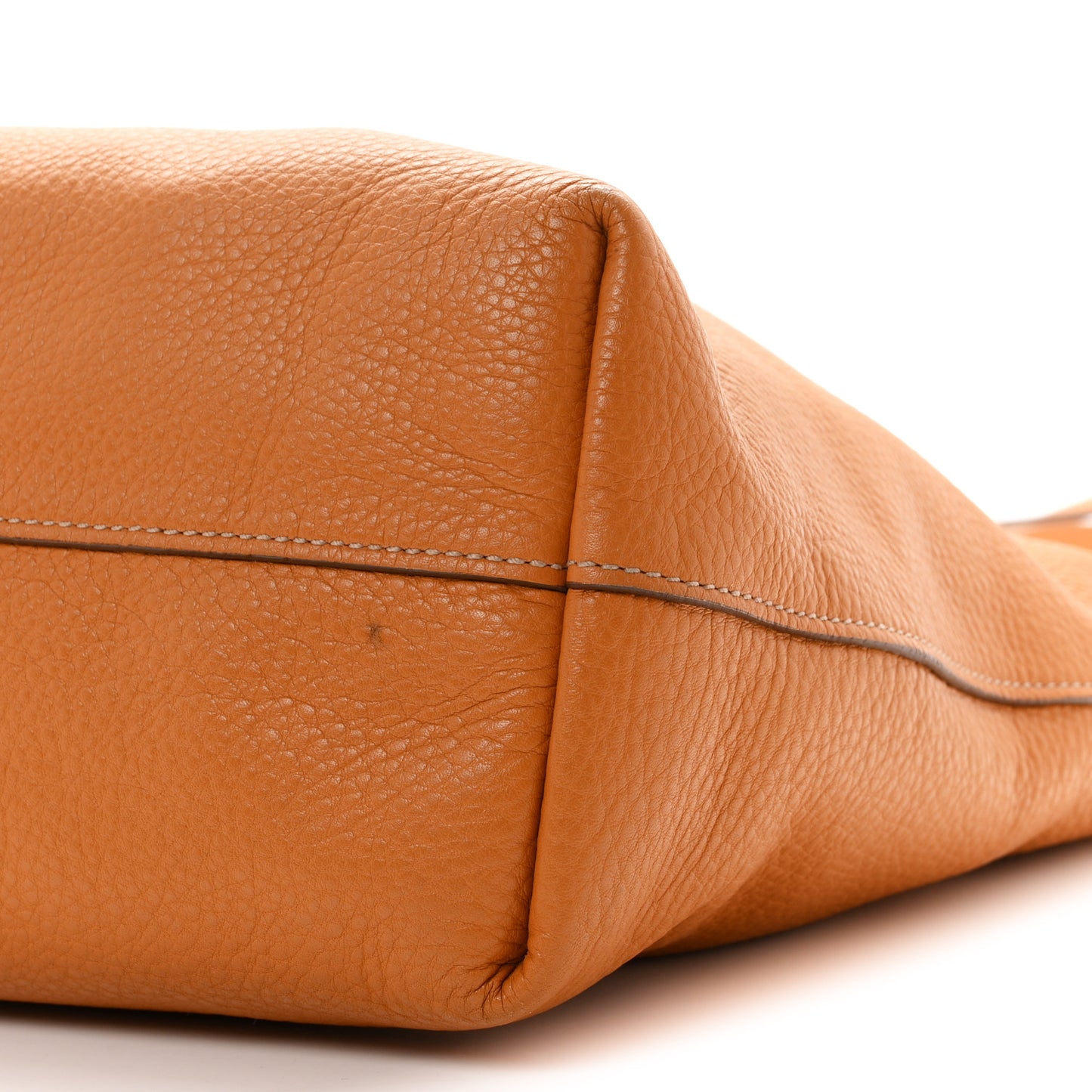 Vitello Daino Shopping Tote Ambra
