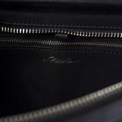 3.1 Phillip Lim 3.1 Calfskin Embossed Large Ryder Satchel Black 9 of 10