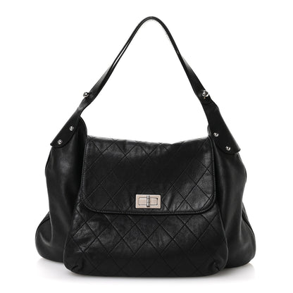 Chanel Caviar Stitched Pocket In The City Hobo Black 1 of 14