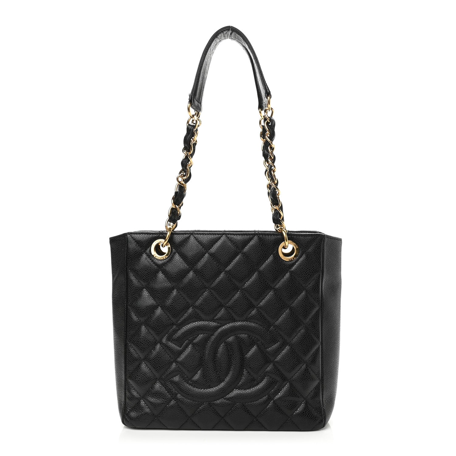 Chanel Caviar Quilted Petit Shopping Tote PST Black 1 of 12