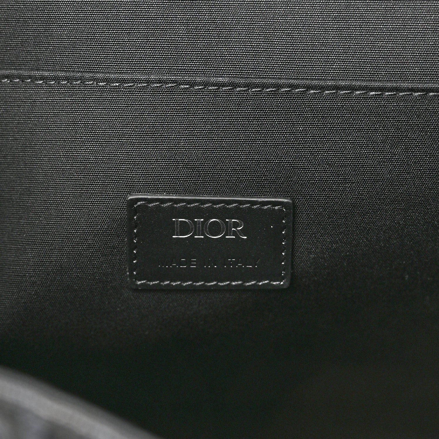 Christian Dior Canvas CD Diamond Hit The Road Backpack Black 6 of 10