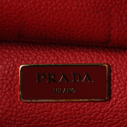 Prada Vitello Grain Tote Fuoco 7 of 19