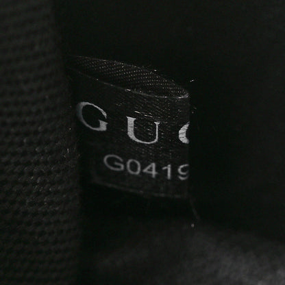Gucci Calfskin Matelasse Monochrome Mini GG Marmont Chain Shoulder Bag Black 7 of 11