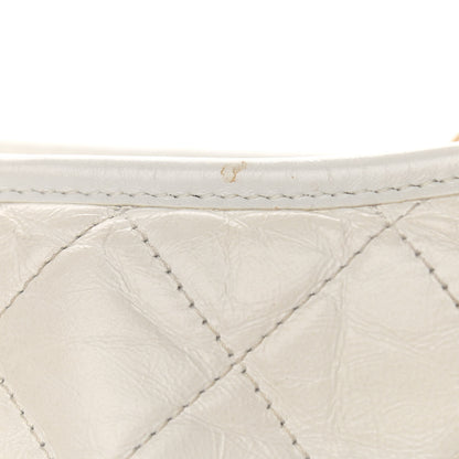 Chanel Aged Calfskin Quilted Large Gabrielle Hobo White 12 of 12