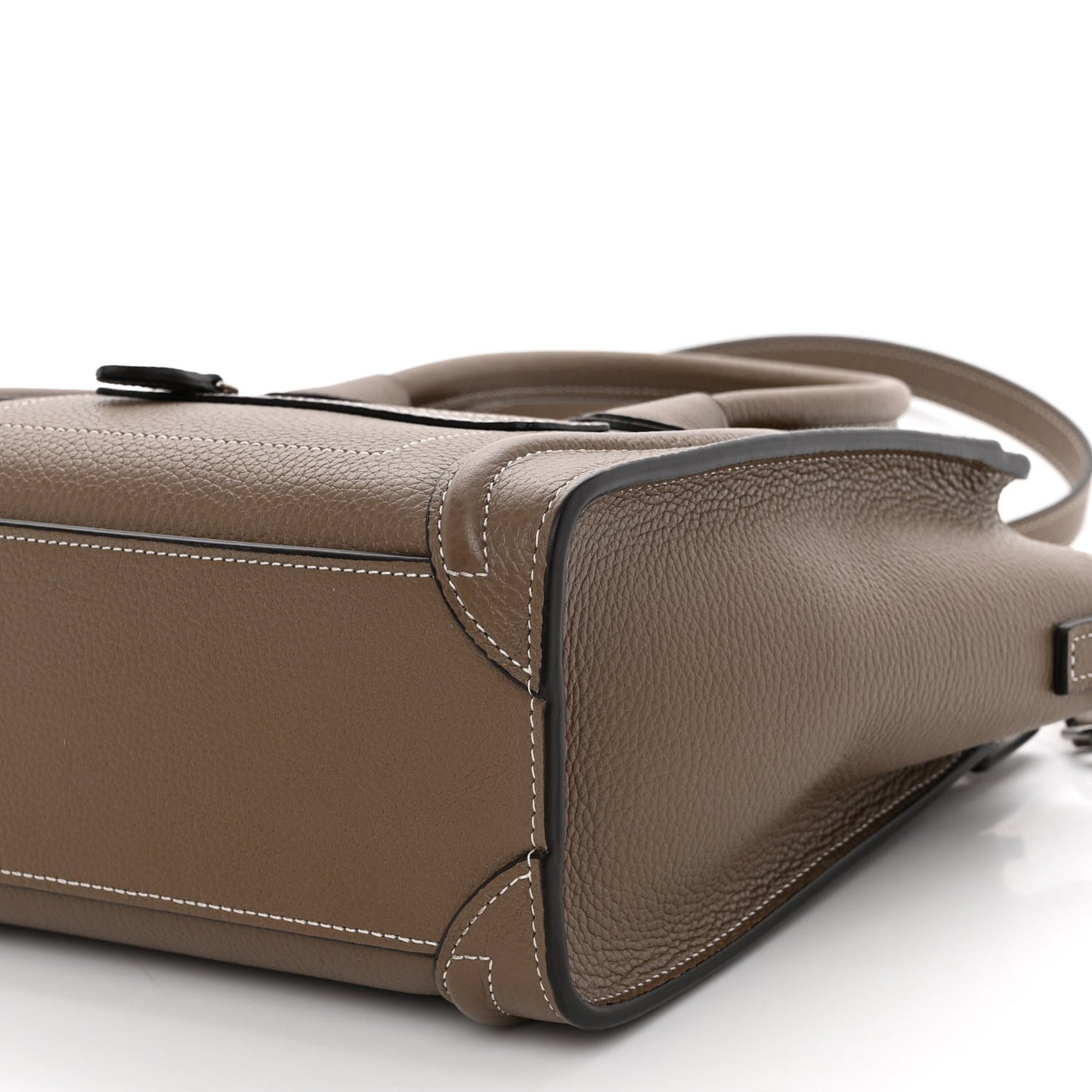 Drummed Calfskin Nano Luggage Souris