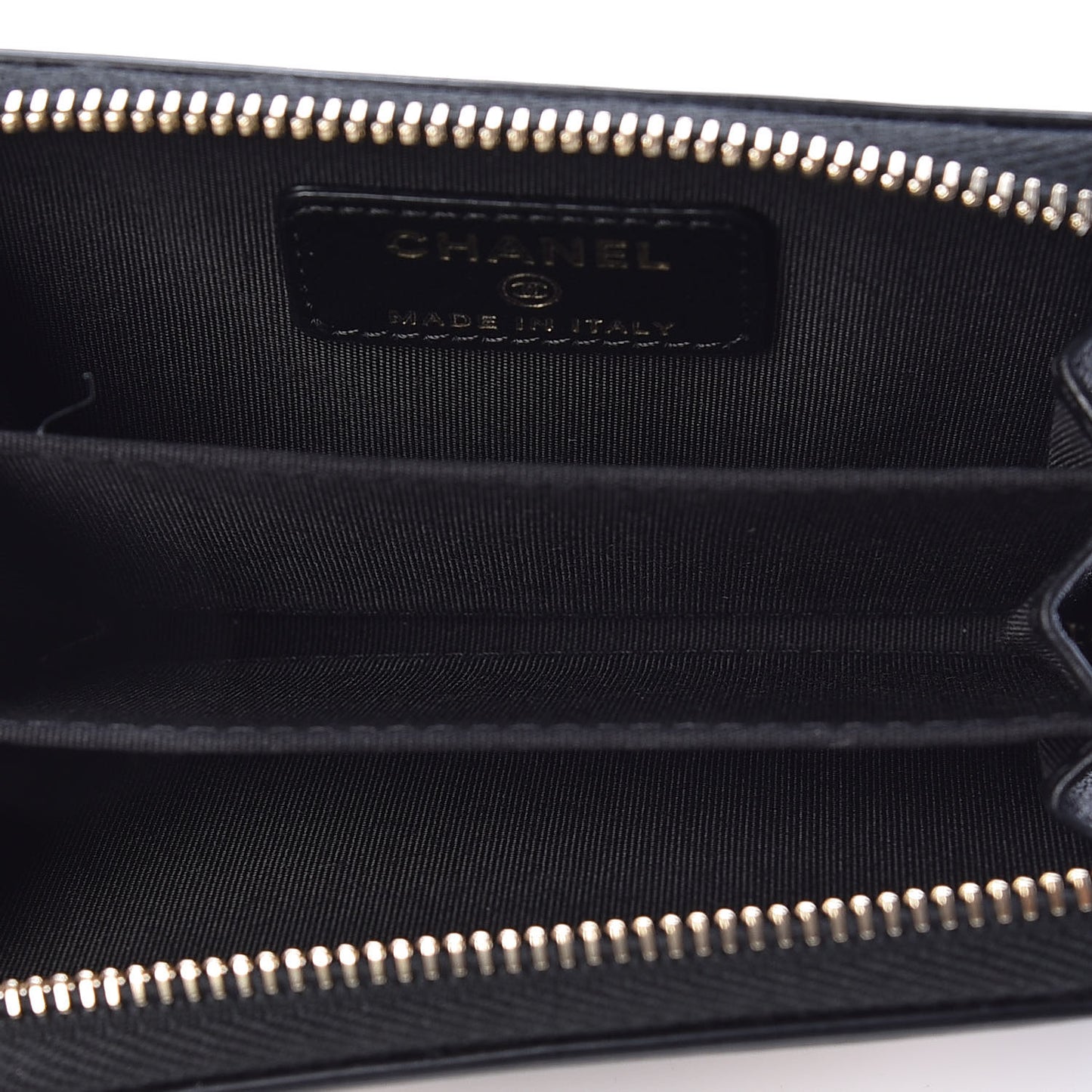 Caviar Quilted Filigree Coin Purse Beige Black