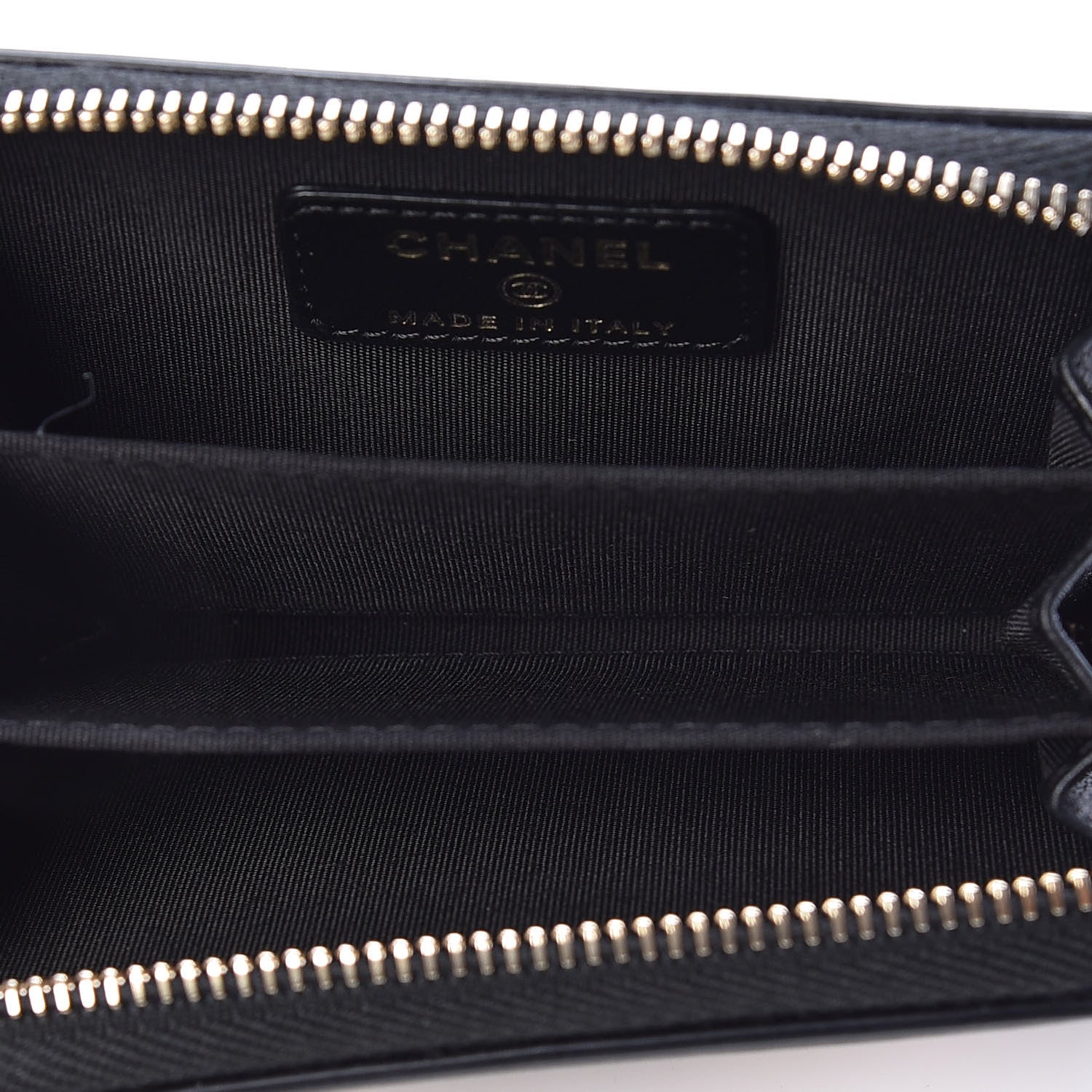 Chanel Caviar Quilted Filigree Coin Purse Beige Black 6 of 8
